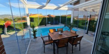 Ventajas de la cortina de cristal en Burgos