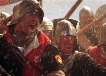 El guerrero número 16 de la Batalla de Towton en Inglaterra