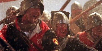 El guerrero número 16 de la Batalla de Towton en Inglaterra