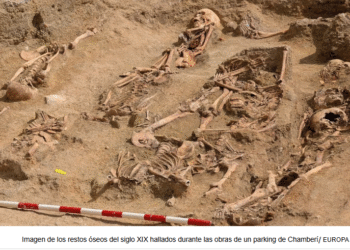 Hallan restos humanos durante la construcción de un aparcamiento de hormigón en Madrid