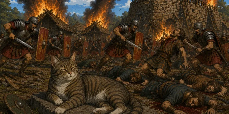 ¿Un gato anónimo que dejó su huella en las Guerras Cántabras?