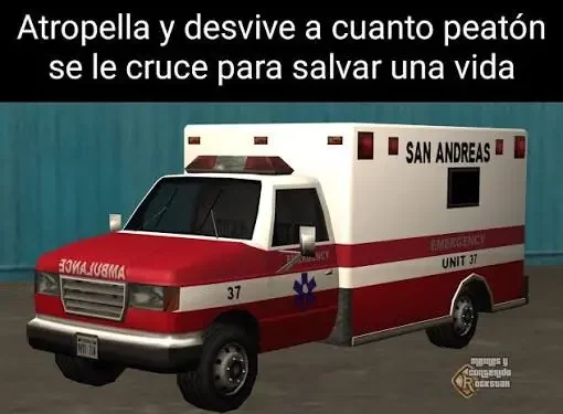 Imbécil al volante en Santander roba una ambulancia y se pone a hacer el fugitivo en plan GTA