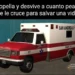Imbécil al volante en Santander roba una ambulancia y se pone a hacer el fugitivo en plan GTA