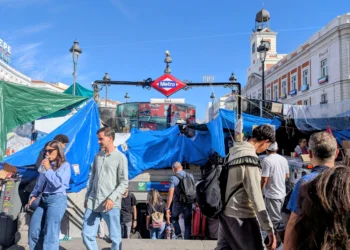 Los ocupas de la Puerta del Sol han montado la mayor marranada que he visto en mi vida